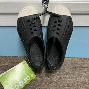 Crocs Kids Black/White Bump It Toddler Sz 13 NWT